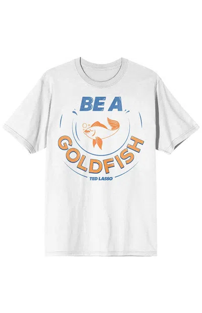 Pacsun Women's Ted Lasso Goldfish T-shirt In White In Gray