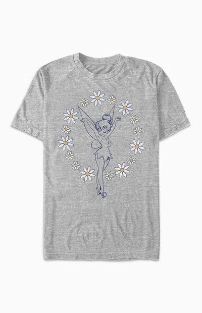 Pacsun Women's Tinkerbell Spring Daisies T-shirt In Heather Grey In Gray