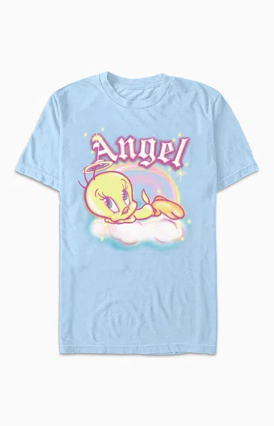 Pacsun Women's Tweety Bird Soft Angel T-shirt In Light Blue