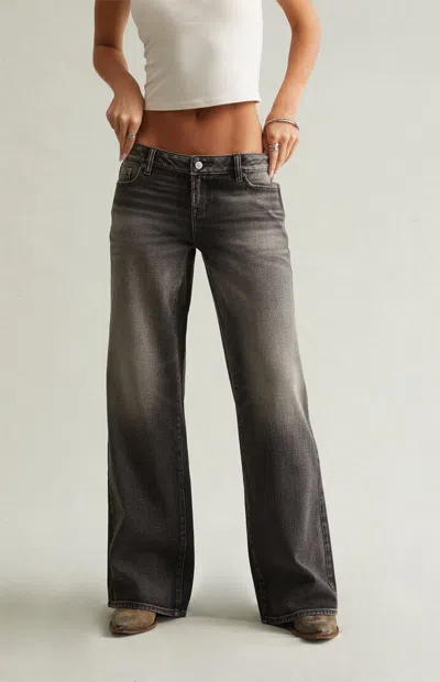 Pacsun Women's Ultimate Low Rise Baggy Jeans Tinted Gray