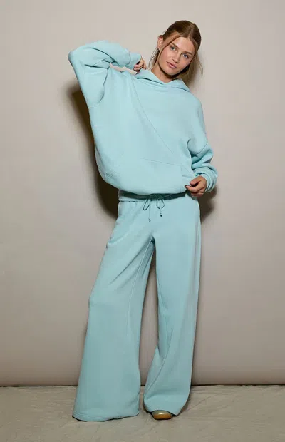 Pacsun Women's Ultra Soft Fleece Baggy Sweatpants In Blue Ice