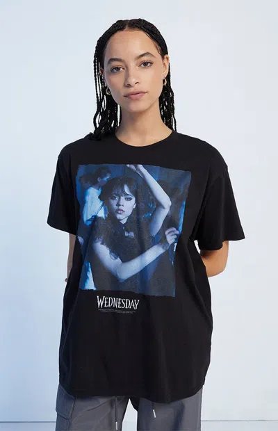 Pacsun Women's Wednesday Dance Color T-shirt In Black
