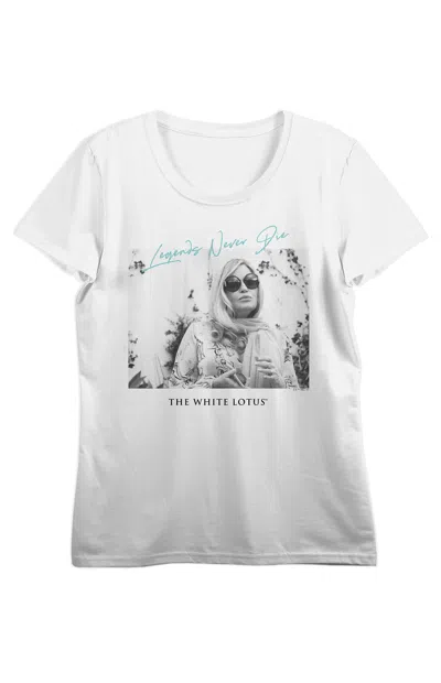 Pacsun Women's White Lotus Tanya Mcquoid Legends Never Die T-shirt