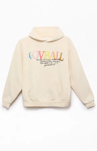 Pacsun Women's X Gov Ball Hoodie In Cream In Neutral