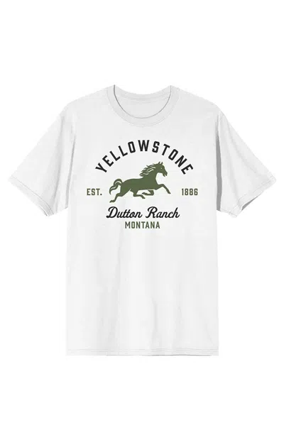 Pacsun Women's Yellowstone Dutton Ranch Est. 1886 T-shirt In White