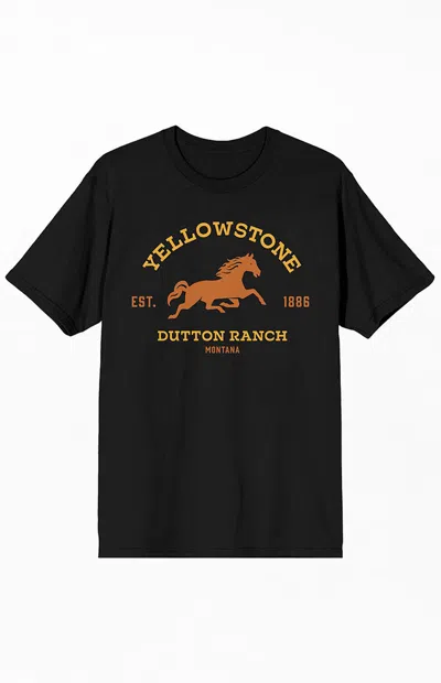 Pacsun Women's Yellowstone Dutton Ranch T-shirt In Black