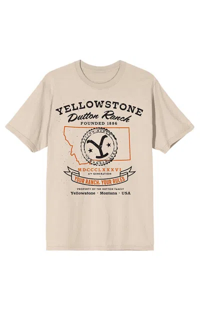 Pacsun Women's Yellowstone Dutton Ranch T-shirt In Off White In Neutral