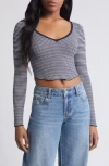 Pacsun Woodland Waffle Stitch Crop Sweater