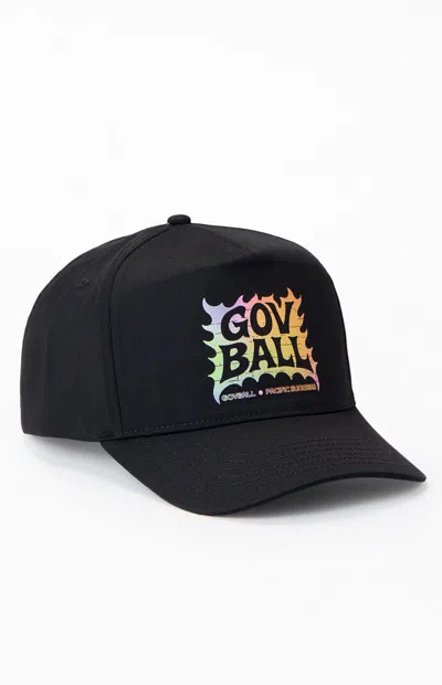 Pacsun X Gov Ball Snapback Hat In Black