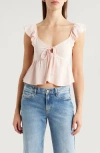 Pacsun X La Hearts Babydoll Top In Pink