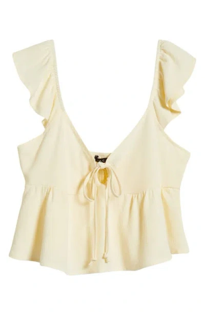 Pacsun X La Hearts Babydoll Top In White