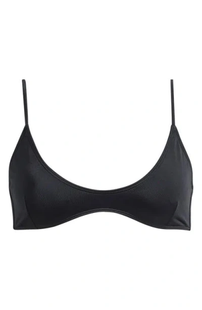 Pacsun Zinnia Bralette Bikini Top In Black