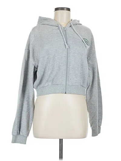 Pre-owned Pacsun Zip Up Hoodie In Gray