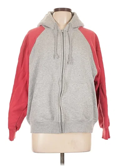 Pre-owned Pacsun Zip Up Hoodie In Gray