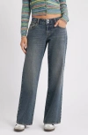 Pacsun Zoe Girlfriend Jeans In Blue