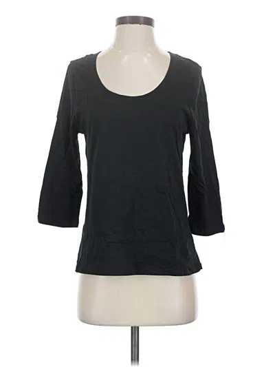 Pre-owned Pact 3/4 Sleeve T-shirt In Black
