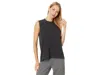 Pact Airplane Mock Neck Shell In Black
