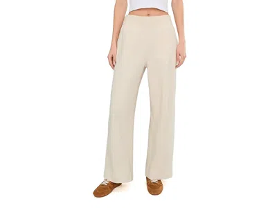 Pact Airplane Pintuck Wide Leg Pants In White