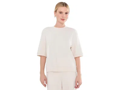 Pact Airplane Sweatshirt T-shirts Women's Clothing Cream Heather: Sm, Cotton In Neutral