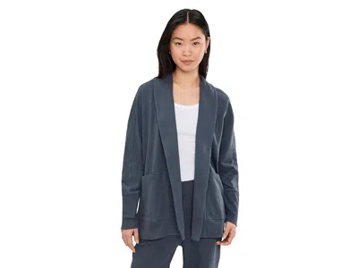 Pact Airplane Wrap Cardigan In Blue