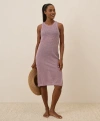 Pact Beachside Linen Crochet Cover-up Made With Organic Cotton In Pink