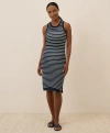 Pact Beachside Linen Crochet Cover-up Made With Organic Cotton In Blue