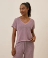 Pact Beachside Linen V-neck Top Made With Organic Cotton In Metallic