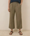 Pact Canopy Linen Pleated Trouser Made With Organic Cotton In Green