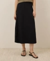 Pact Canopy Linen Wrap Skirt Made With Organic Cotton In Black