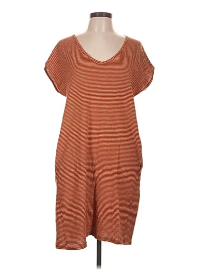 Pre-owned Pact Casual Dress In Brown