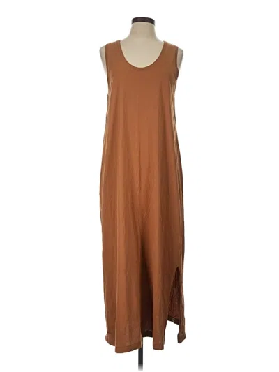 Pre-owned Pact Casual Dress In Brown