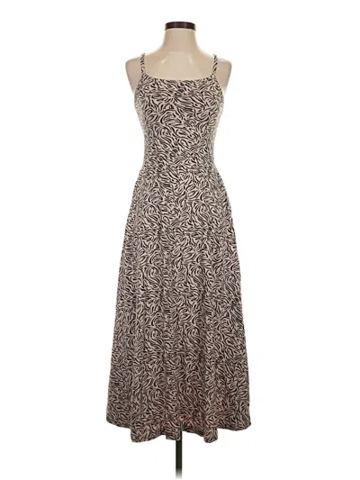 Pre-owned Pact Casual Dress In Brown