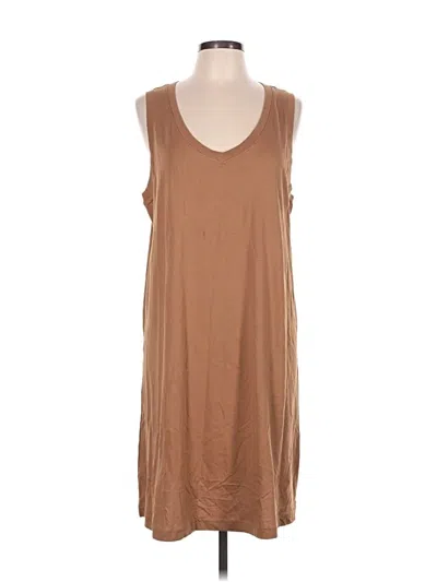 Pre-owned Pact Casual Dress In Brown