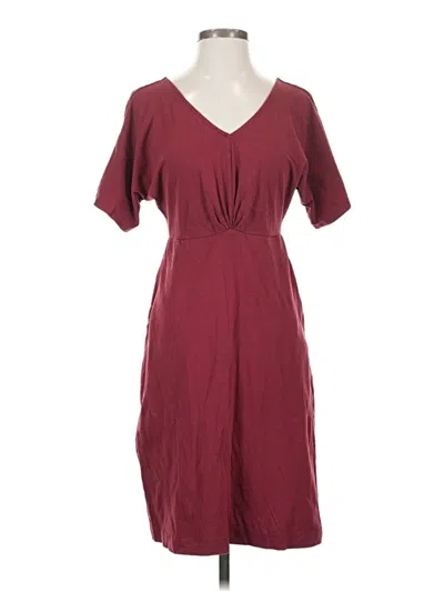 Pre-owned Pact Casual Dress In Burgundy