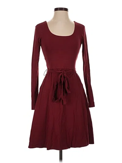 Pre-owned Pact Casual Dress In Burgundy