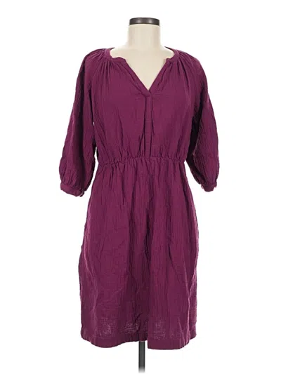 Pre-owned Pact Casual Dress In Burgundy