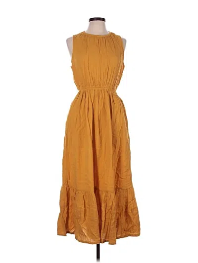 Pre-owned Pact Casual Dress In Gold