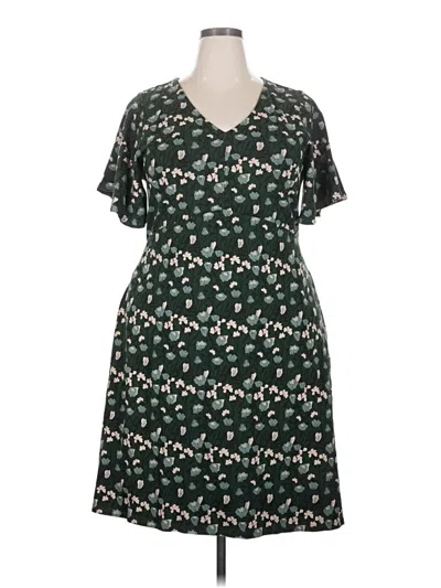 Pre-owned Pact Casual Dress In Green