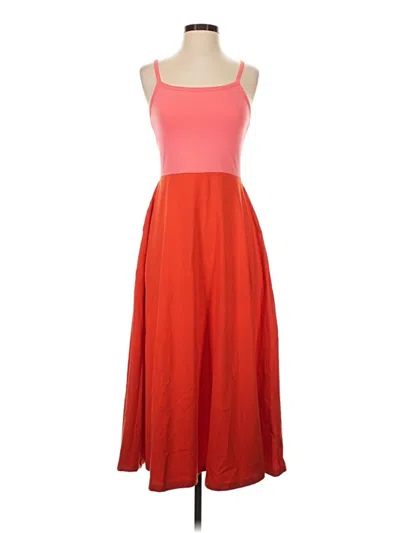 Pre-owned Pact Casual Dress In Orange