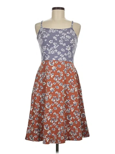 Pre-owned Pact Casual Dress In Purple