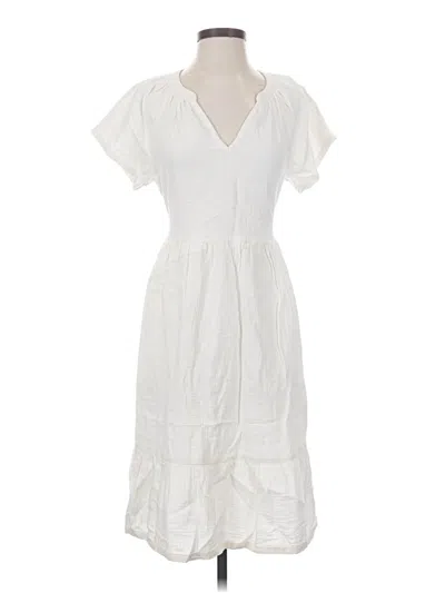 Pre-owned Pact Casual Dress In White