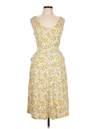 Pre-owned Pact Casual Dress In Yellow