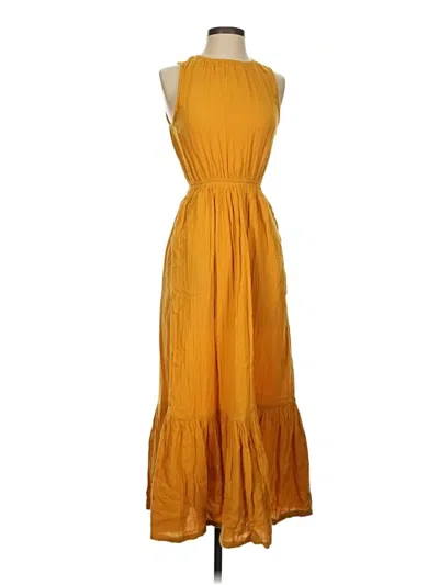 Pre-owned Pact Casual Dress In Yellow