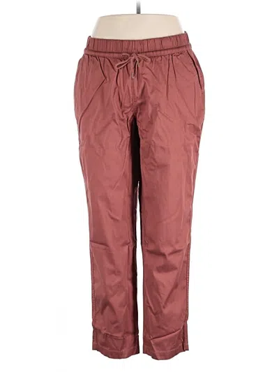 Pre-owned Pact Casual Pants In Burgundy