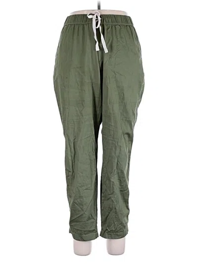 Pre-owned Pact Casual Pants In Green