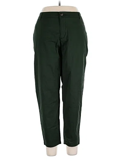 Pre-owned Pact Casual Pants In Green