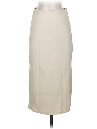 Pre-owned Pact Casual Skirt In White