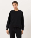 Pact Cloudknit Raglan Crew In Black