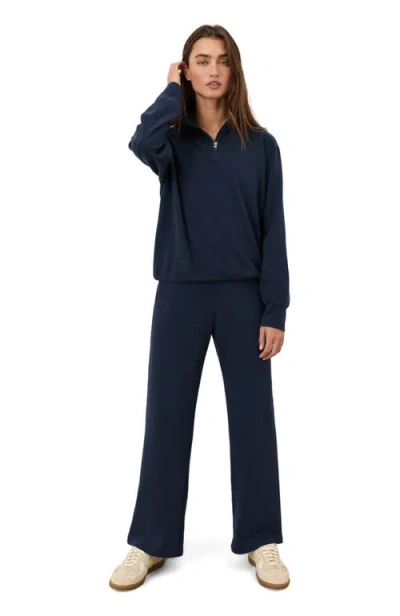 Pact Cloudknit Wide Leg Pant In Blue