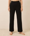 Pact Dream Rib Wide Leg Lounge Pant In Black